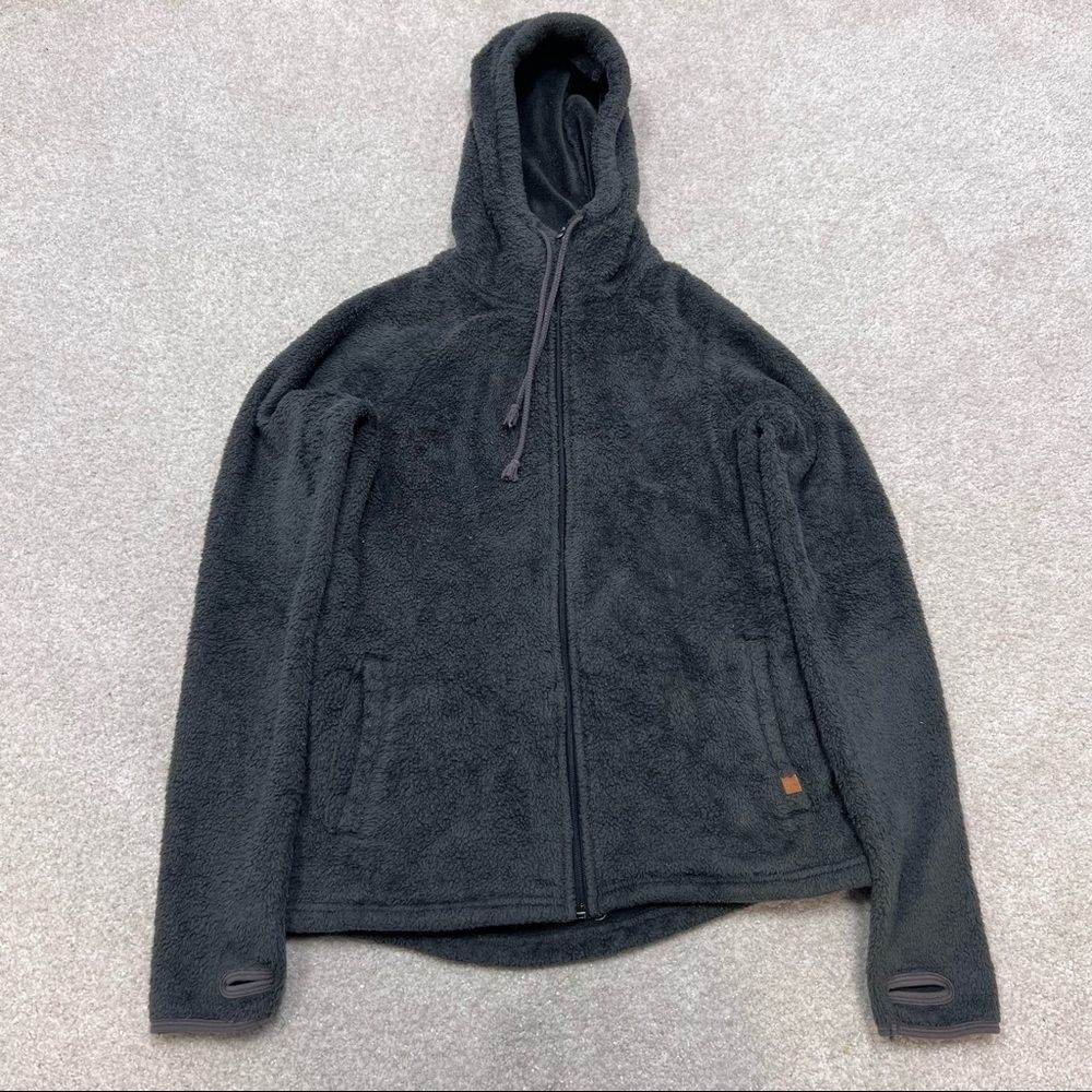 Billabong Women's Gray Long Sleeve Full Zip Fleece Size Large